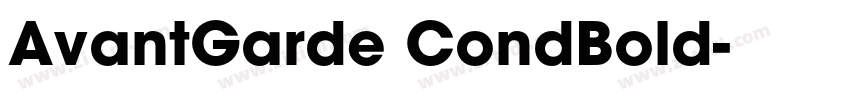 AvantGarde CondBold字体转换